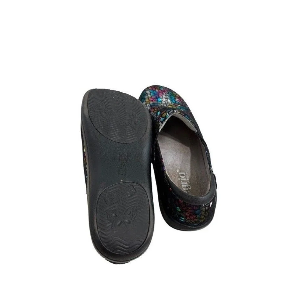 Alegria Womens 38/US 8-8.5 Keli Rainbow Minnow Work Slip-On Shoes  Kel-459